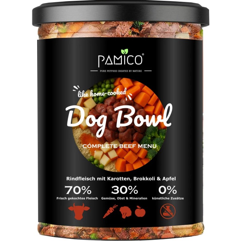 Dog Bowl Wołowina z marchewką, brokułami i jabłkiem 400g