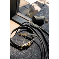 FuzzYard Life Atelier – Obroża dla psa L - Szary Łupek